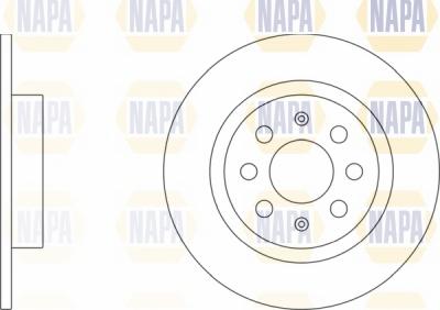 NAPA NBD5611 - Brake Disc autospares.lv