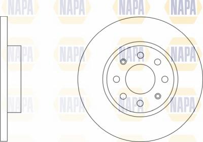 NAPA NBD5618 - Brake Disc autospares.lv