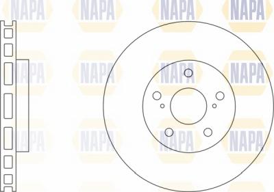 NAPA NBD5617 - Brake Disc autospares.lv