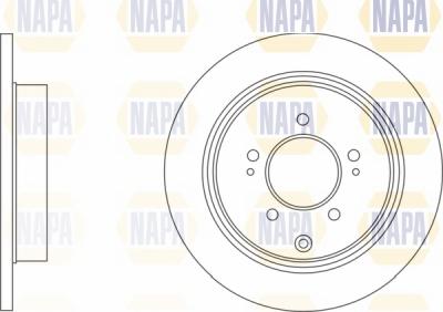 NAPA NBD5689 - Brake Disc autospares.lv