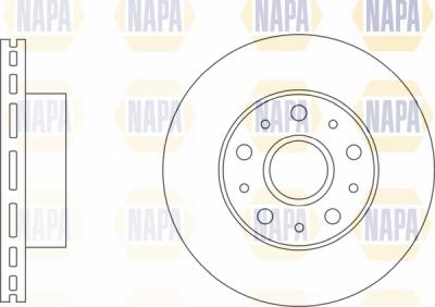 NAPA NBD5688 - Brake Disc autospares.lv