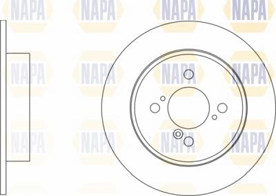 NAPA NBD5639 - Brake Disc autospares.lv