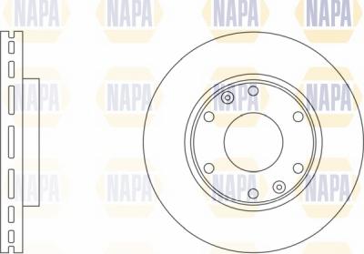 NAPA NBD5634 - Brake Disc autospares.lv