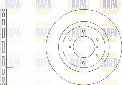 NAPA NBD5629 - Brake Disc autospares.lv