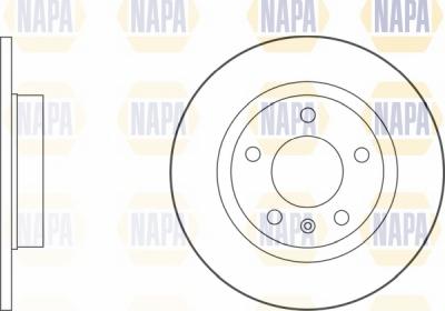 NAPA NBD5624 - Brake Disc autospares.lv