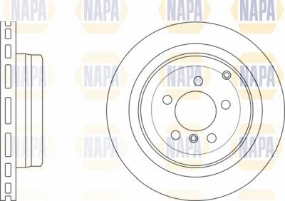 NAPA NBD5622 - Brake Disc autospares.lv