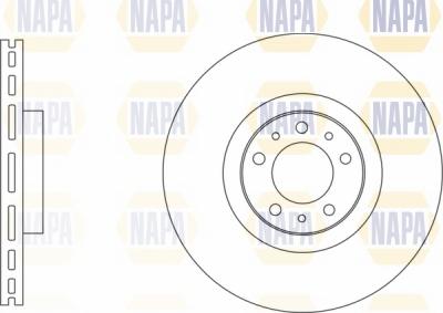 NAPA NBD5096 - Brake Disc autospares.lv