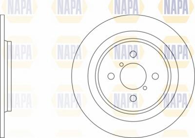 NAPA NBD5097 - Brake Disc autospares.lv