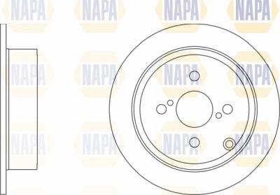 NAPA NBD5044 - Brake Disc autospares.lv