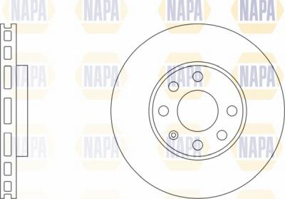 NAPA NBD5041 - Brake Disc autospares.lv