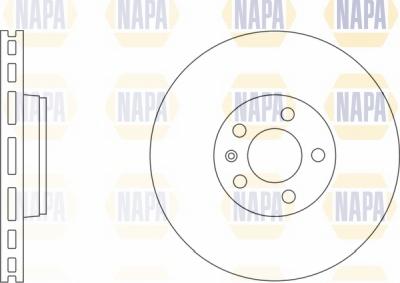 NAPA NBD5048 - Brake Disc autospares.lv