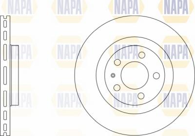 NAPA NBD5055 - Brake Disc autospares.lv