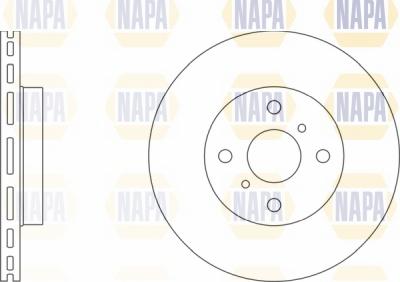 NAPA NBD5051 - Brake Disc autospares.lv