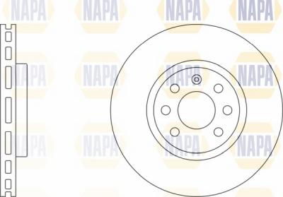 NAPA NBD5053 - Brake Disc autospares.lv