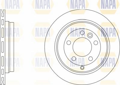 NAPA NBD5067 - Brake Disc autospares.lv