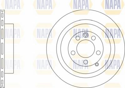 NAPA NBD5009 - Brake Disc autospares.lv