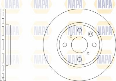 NAPA NBD5005 - Brake Disc autospares.lv