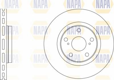 NAPA NBD5006 - Brake Disc autospares.lv