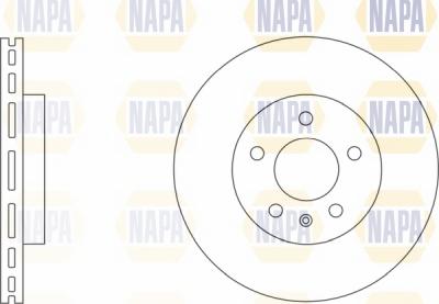 NAPA NBD5003 - Brake Disc autospares.lv