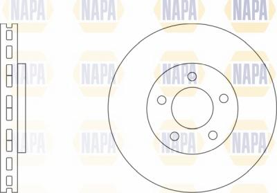 NAPA NBD5002 - Brake Disc autospares.lv
