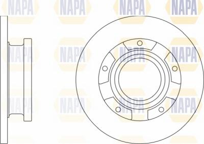 NAPA NBD5645 - Brake Disc autospares.lv