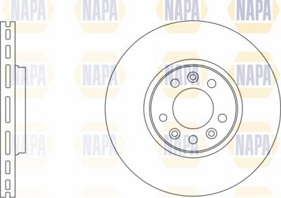 NAPA NBD5015 - Brake Disc autospares.lv