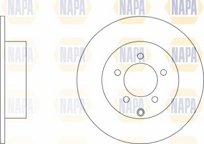 NAPA NBD5016 - Brake Disc autospares.lv