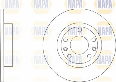 NAPA NBD5010 - Brake Disc autospares.lv