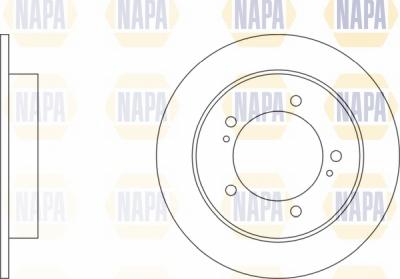 NAPA NBD5018 - Brake Disc autospares.lv