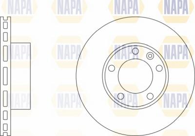 NAPA NBD5013 - Brake Disc autospares.lv