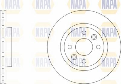 NAPA NBD5089 - Brake Disc autospares.lv