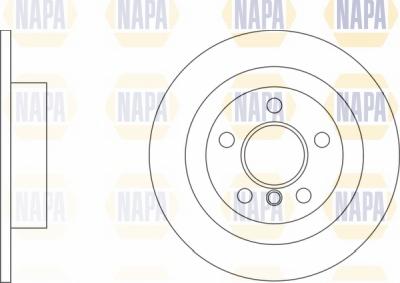 NAPA NBD5085 - Brake Disc autospares.lv