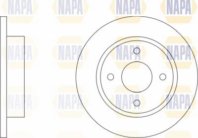 NAPA NBD5086 - Brake Disc autospares.lv