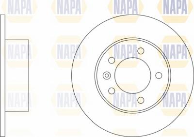 NAPA NBD5039 - Brake Disc autospares.lv