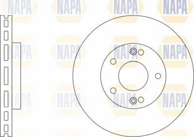 NAPA NBD5034 - Brake Disc autospares.lv