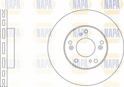 NAPA NBD5031 - Brake Disc autospares.lv