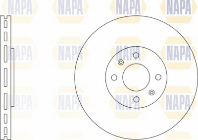 NAPA NBD5032 - Brake Disc autospares.lv