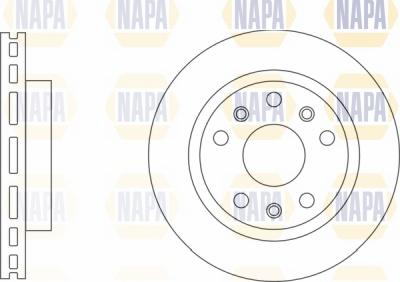 NAPA NBD5029 - Brake Disc autospares.lv