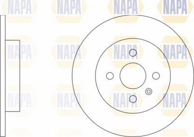 NAPA NBD5025 - Brake Disc autospares.lv