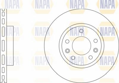 NAPA NBD5199 - Brake Disc autospares.lv