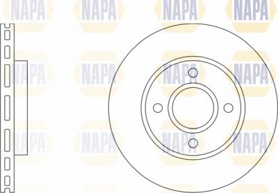NAPA NBD5141 - Brake Disc autospares.lv