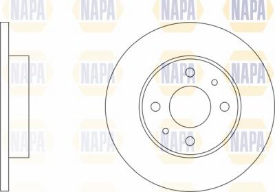 NAPA NBD5148 - Brake Disc autospares.lv