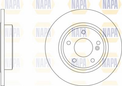 NAPA NBD5143 - Brake Disc autospares.lv