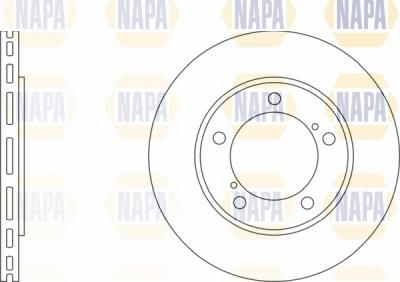 NAPA NBD5147 - Brake Disc autospares.lv