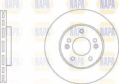 NAPA NBD5159 - Brake Disc autospares.lv