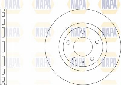 NAPA NBD5169 - Brake Disc autospares.lv