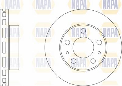 NAPA NBD5162 - Brake Disc autospares.lv