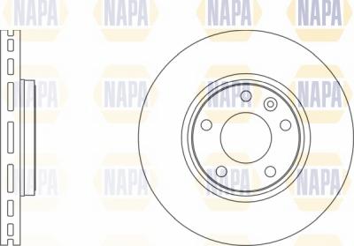 NAPA NBD5167 - Brake Disc autospares.lv