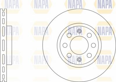 NAPA NBD5105 - Brake Disc autospares.lv