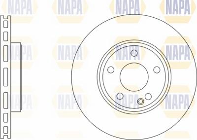 NAPA NBD5108 - Brake Disc autospares.lv